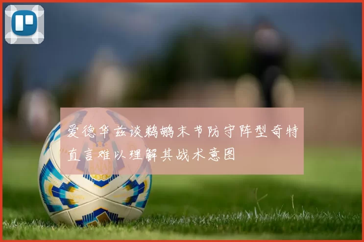 爱德华兹谈鹈鹕末节防守阵型奇特直言难以理解其战术意图